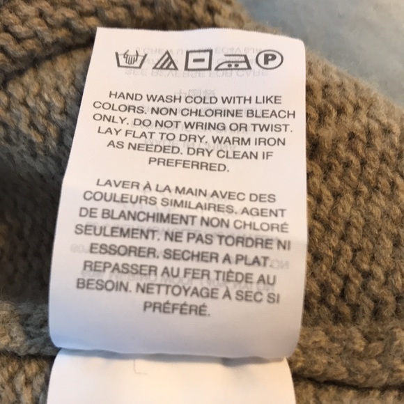 J Crew Fair Isle Ruffle Sleeve Tan Sweater - Picture 5 of 6